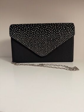 Satin Evening Clutch/Crossbody Bag